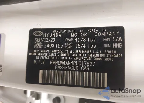 2023 Hyundai Elantra N из США, поврежденный, VIN KMHLW4AK4PU017627